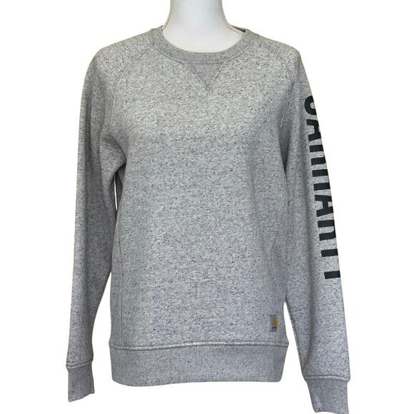 Carhartt Tops - Carhartt Relaxed Fit Midweight Crewneck, blocked‎ logo sleeve sweatshirt, small